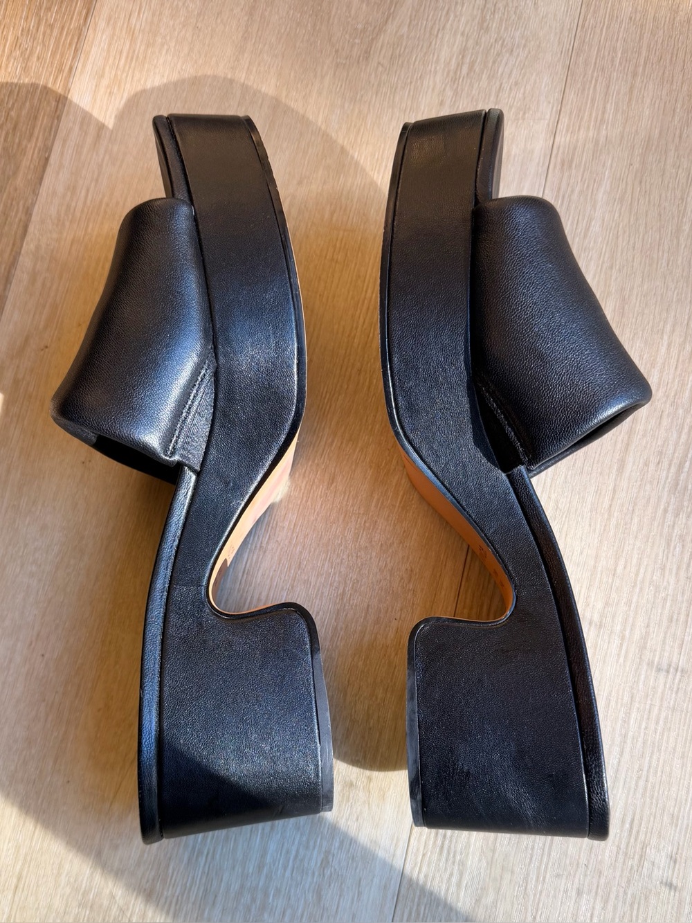 Vince Margo Sandal Black Platform Slide Heels for Women size 9.5 - Picture 3 of 8